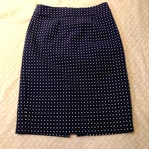 Banana Republic Skirt Dark Blue and White Print Womens Size 0